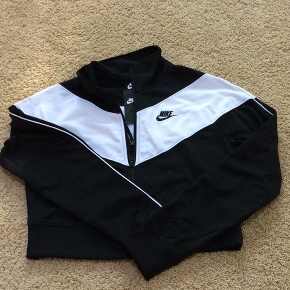 NWT! NIKE Size S white combo zippered sweatshirt - Picture 8 of 8